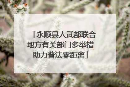 永顺县人武部联合地方有关部门多举措助力普法零距离